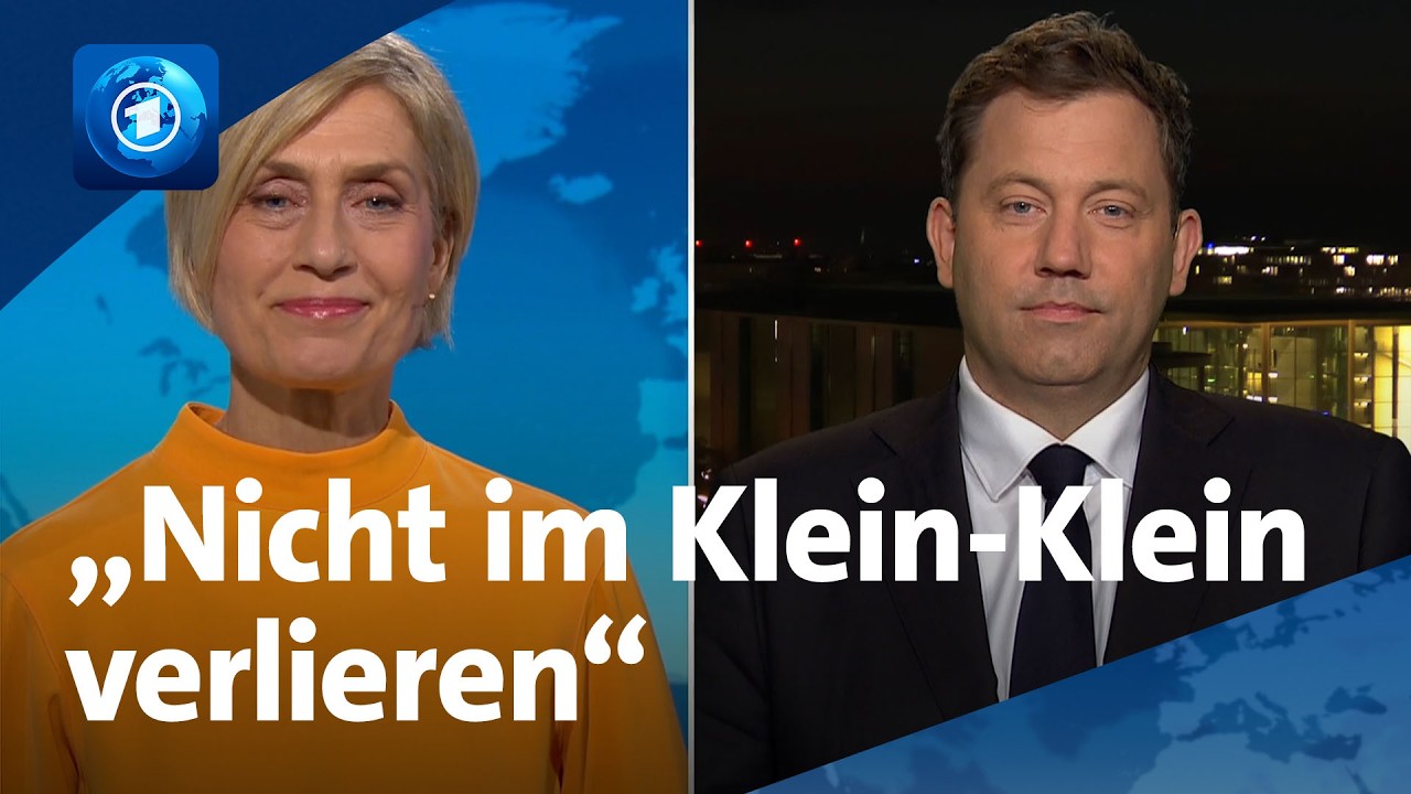 Lars Klingbeil über seine Reformvorschläge | tagesthemen