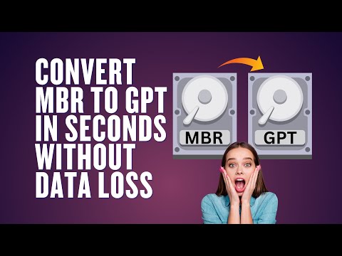 Convert MBR to GPT in Seconds Without Data Loss