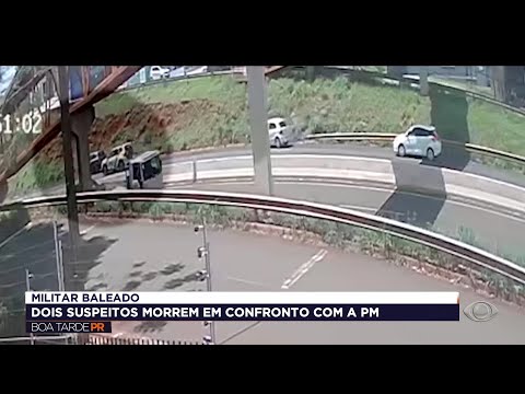Policial é baleado e dois suspeitos morrem em confronto em Maringá