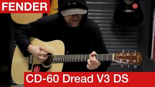 Video thumbnail for Fender CD-60 Dread V3 DS Sound Test | Nat and Black by Guitarman Guitar Gear Demos