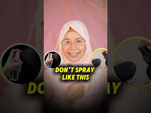 THE RIGHT WAY TO USE A SETTING SPRAY | how to use setting spray for makeup  #makeup  #shortsindia