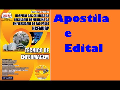 Edital e Apostila Concurso Hospital das Clínicas SP Técnico de Enfermagem