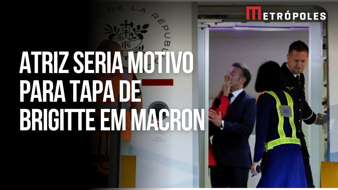 Saiba o motivo de tapa de Brigitte em Emmanuel Macron