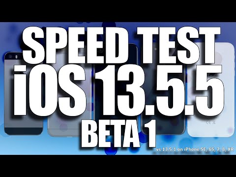 Speed Test iOS 13.5.5 Beta 1 vs iOS 13.5.1 (iOS 13.5.5 Public Beta 1)
