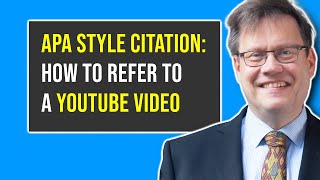 How to cite or refer to a youtube video using APA Style 7th edition: Tutorial for beginners