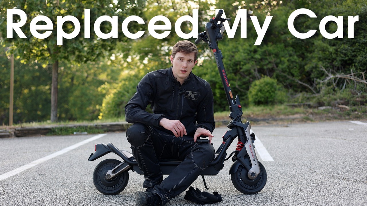 Segway GT3 Pro electric scooter on a suburban road