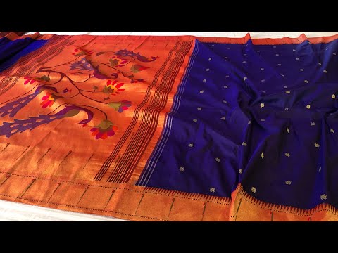 Munia Paithani | Handwoven Pure Silk | Vidhate Paithani Yeola