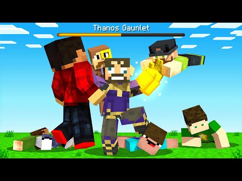 Playing as IMMORTAL THANOS in Minecraft (Insane Craft)