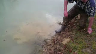 preview picture of video 'Some big carp stocked into Smallwater lake France'