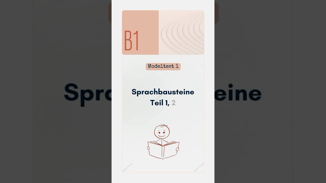 Telc B1 Sprachbausteine Teil 1. #deutsch #telc #deutschkurs