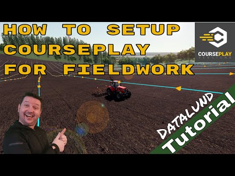 How to use Fieldwork Mode for cultivating in Courseplay V. 6  - FS 19 Courseplay Tutorial