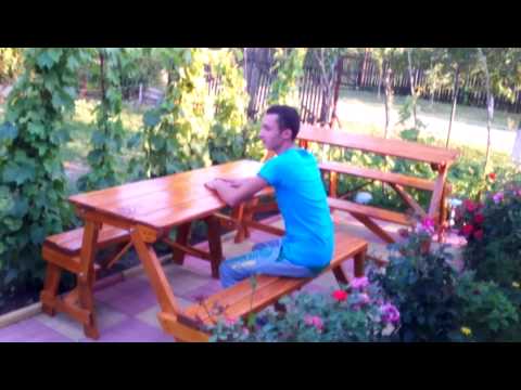 Bancute de gradina 2 în 1.