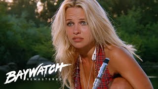 Pamela Anderson&#39;s First Ever Scene On Baywatch Introducing CJ | Baywatch Remastered