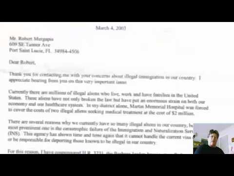 Letter to Congress.