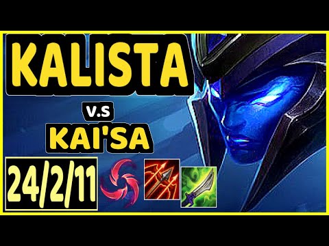 JAVAAA (KALISTA) vs KAI'SA - 24/2/11 KDA BOTTOM ADC GAMEPLAY - EUW Ranked DIAMOND
