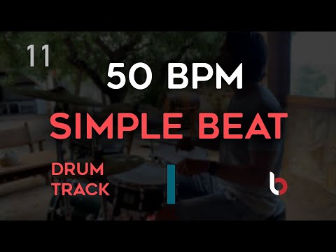 50 BPM Drum Beat - Simple Straight