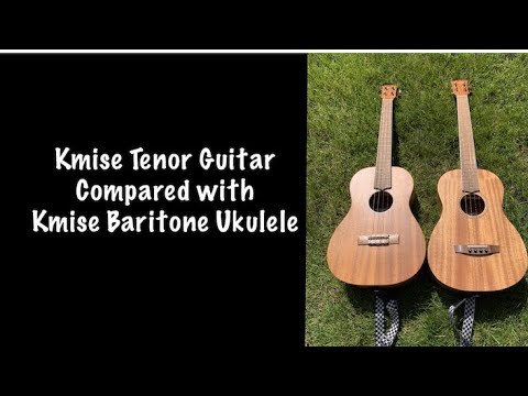 Kmise Tenor Guitar Review, DEMO and SIDE BY SIDE Comparison to Kmise Baritone Uke: Mari Calfa-DePaul