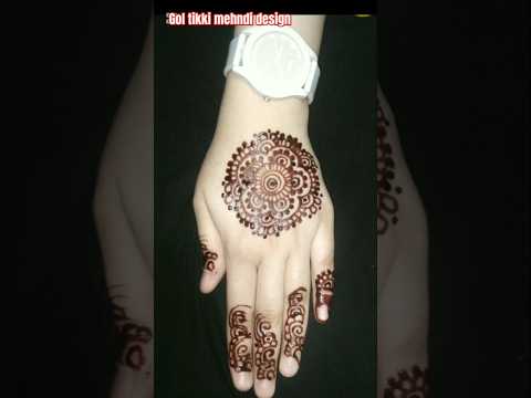 gol tikki #mehndi design #trending #goingviral SamihaSignatureMehndi