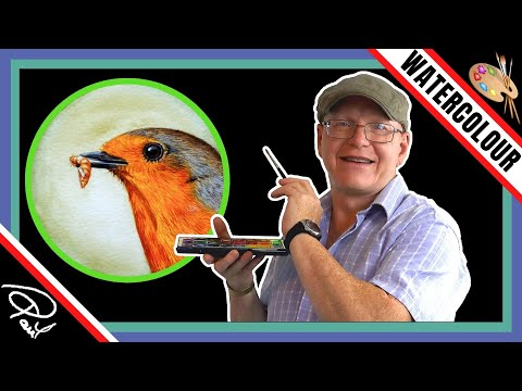 How to PAINT A ROBIN in Watercolour (Revisited 2021)