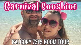 Carnival Sunshine Balcony Room Tour 2026