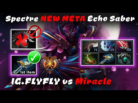 Dota 2 7.29D Spectre NEW META 1st item Echo Saber VS NIGMA MIRACLE IG.FLYFLY FULL gameplay!