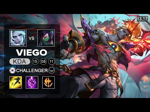 Viego vs Akali Mid - KR Challenger - Patch 13.17 Season 13