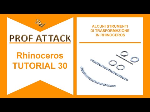 TUTORIAL 30 Alcuni strumenti di trasformazione in Rhinoceros