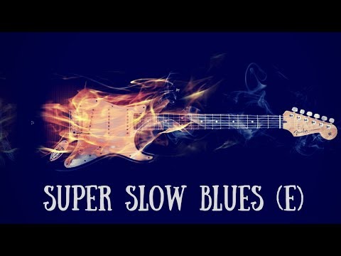 Super Slow Blues Jam | Sexy Guitar Backing Track (E)