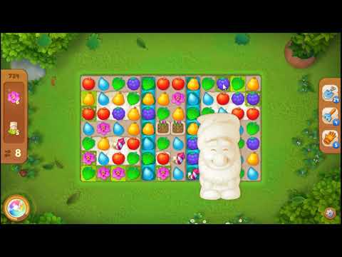 Gardenscapes Level 734 No Booster 🌲 Super Hard l MiniGames