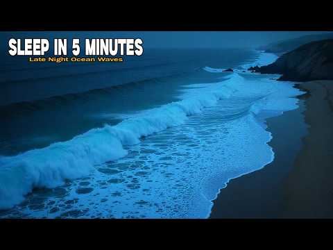 Your Mind Won’t Stop? 🌙 Night Ocean Waves to Calm You Down (LIVE) - Heavy Ocean Sounds For Sleeping