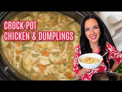 Easy Crock pot chicken and dumplings Recipe - With Secret Ingredient!