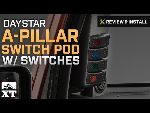 Jeep Wrangler Daystar A-Pillar Switch Pod w/ Switches (2007-2010 JK) Review & Install