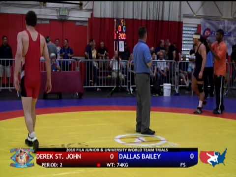 FILA JR: Freestyle 74kg - Derek St. John vs. Dallas Bailey