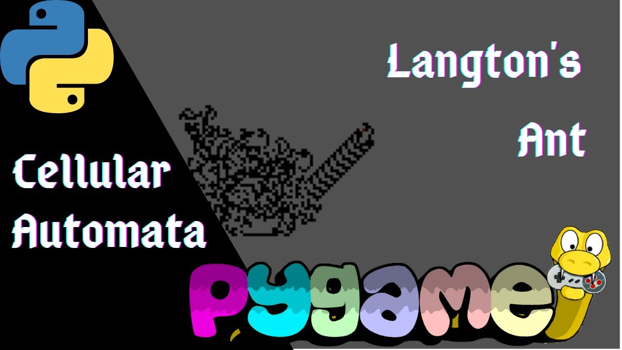 Langton's Ant - Cellular Automata (Python Pygame) Chaos