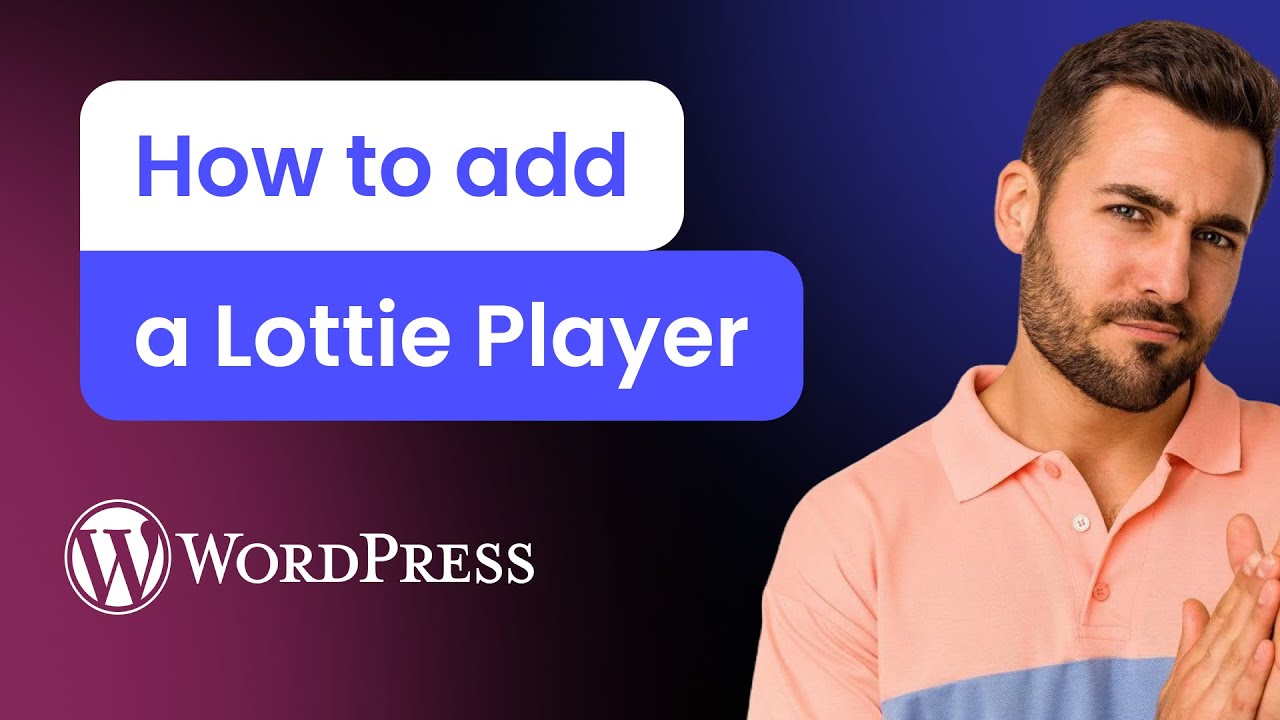 How to add a Lottie Player to WordPress