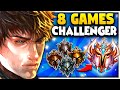 How to climb to CHALLENGER in 8 games with Garen only