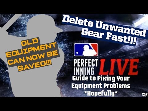 MLB PERFECT INNING LIVE - HOW TO FIX YOUR EQUIPMENT PROBLEMS *HOPEFULLY*
