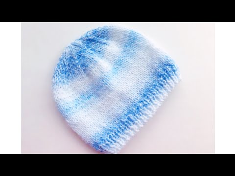 Super easy knit baby hat - Newborns to 6 months - For beginners- Knitting for Baby #10