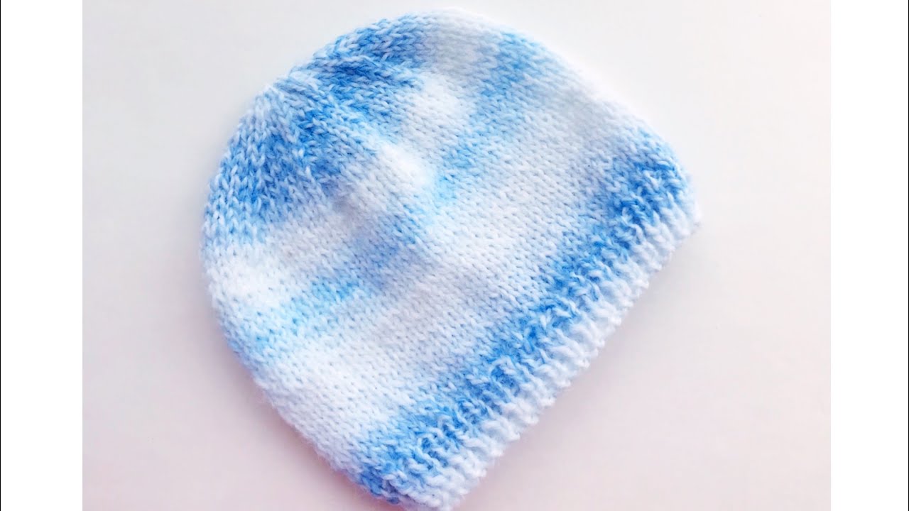 Super easy knit baby hat - Newborns to 6 months - For beginners- Knitting for Baby #10