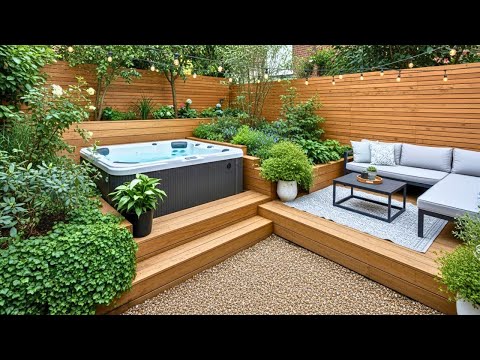 Hot-Tub Landscaping & Garden-Spa Ideas │ Latest Backyard Deck, Cottage & Patio Design Tips 2025