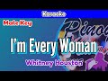 I'm Every Woman by Whitney Houston (Karaoke : Male Key)