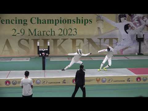 Tashkent ASIAN CHAMPIONSHIPS 2023,CADET Men's Foil final CHIBA JPN v CHOI KOR