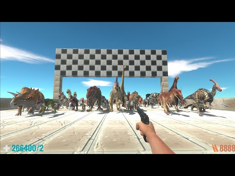 Survival Speed Race - Only 10 Will Survive Losers Will Die - Animal Revolt Battle Simulator