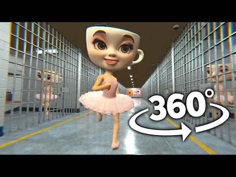 VR 360° Ballerina Cappuccina PRISON BREAK!
