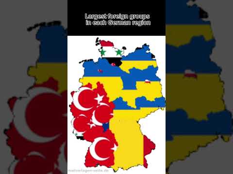 Largest foreign groups in each German region #mapper #germany #geography