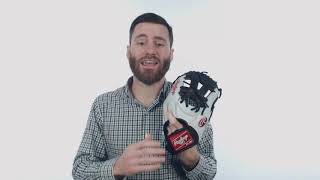 Video thumbnail: Rawlings HOH Mark of a Pro 11.25" Baseball Glove: SPNP2-7WB