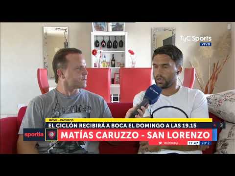 Matías Caruzzo: "No soy nadie para gritarle un gol a Boca"