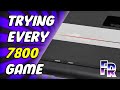Atari 7800 1986 Library Trying All 58 Games