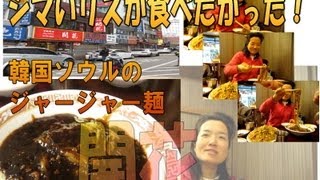 preview picture of video 'シマいリス 韓国の ジャージャー麺 の味は？【コリアなんだ！計画】.wmv'