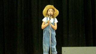Rachel singing &quot;My Old Straw Hat&quot; in Talent Show